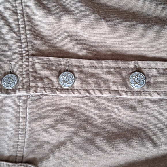 Tribal Beige/Light Brown Corduroy Skirt - Picture 4 of 6